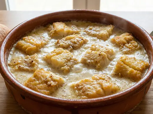 Bacalao con leche