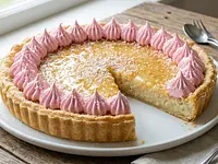 Tarta de coco con merengue