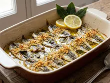 Boquerones al limón al horno