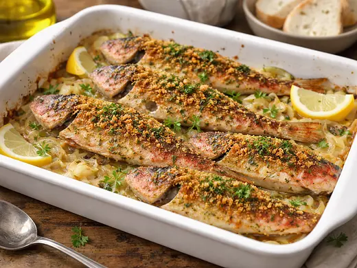 Salmonetes al horno