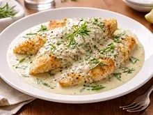 Turbot al estragón con crema