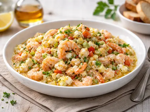 Langostinos a la vinagreta