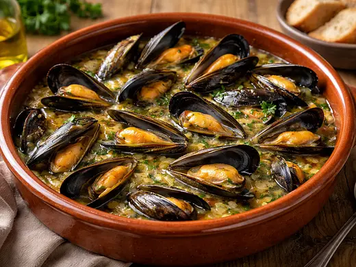 Mejillones a la cazuela