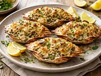 Jaibas rellenas gratinadas