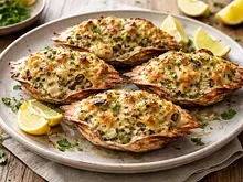 Jaibas rellenas gratinadas