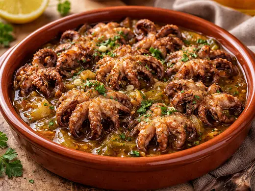 Pulpitos encebollados