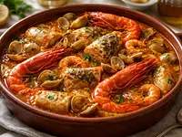 Zarzuela de pescados y mariscos