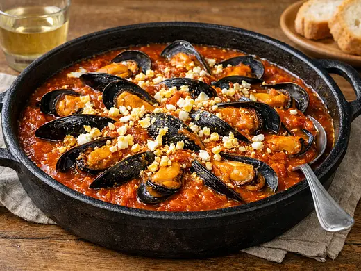 Mejillones en salsa de jitomate