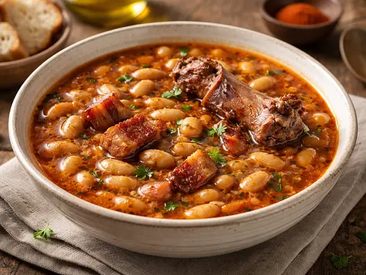 Frijoles a la vasca tradicionales