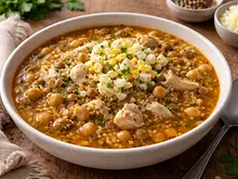 Potaje de legumbres con bacalao y arroz
