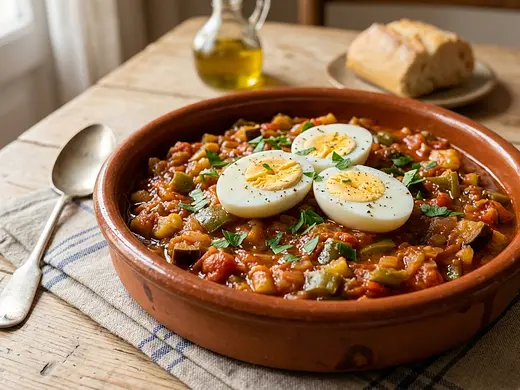 Pisto tradicional de verduras