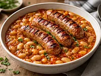 Alubias blancas con salchichas