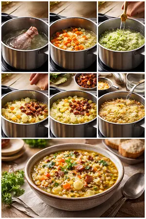 Potaje campesino tradicional - guia visual del proceso