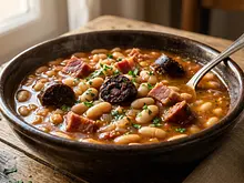 Potaje de frijoles a la catalana