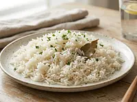 Arroz blanco esponjoso