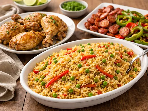 Arroz con pollo casero