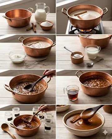 Cajeta de Celaya Tradicional - guia visual del proceso