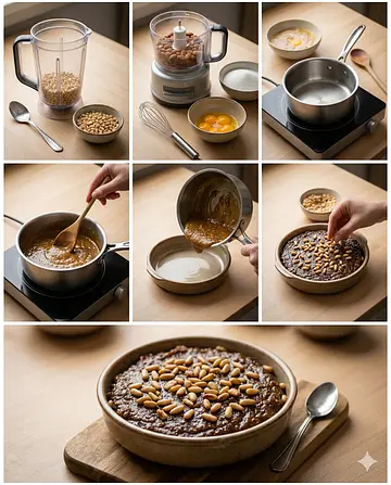 Piñonate: Dulce Tradicional Mexicano - guia visual del proceso