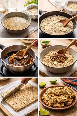 Alegrías de Amaranto - guia visual del proceso