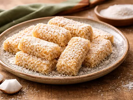 Panochas de coco y camote