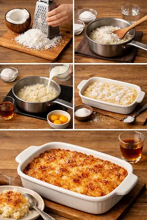 Cocada imperial - guia visual del proceso