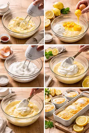 Postre rey de limón - guia visual del proceso