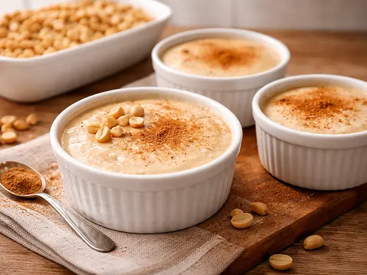 Postre de cacahuate cremoso