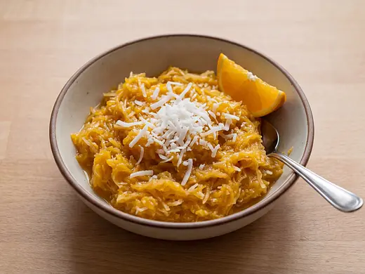 Postre de jícama con coco