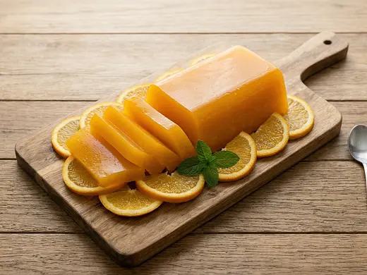 Gelatina de naranja casera