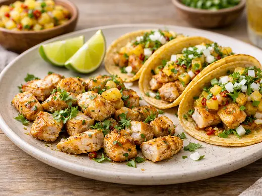 Tacos de Bacalao al Pastor Blanco