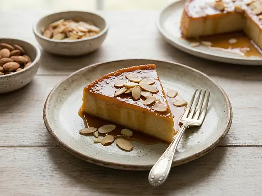 Flan de Almendras Casero