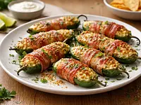 Jalapeños Rellenos de Queso y Tocino Horneados