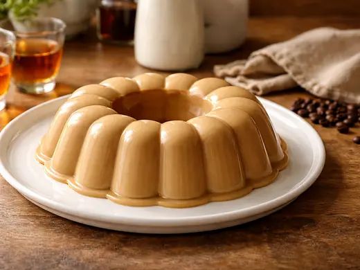 Gelatina de café con coñac