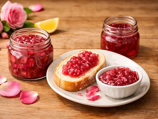 Compota de pétalos de rosa