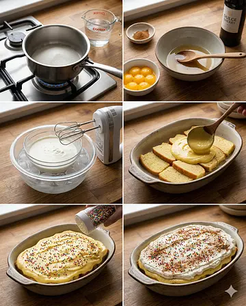 Postre de Virrey - guia visual del proceso