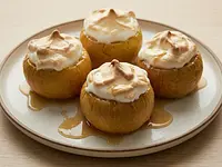 Manzanas al horno con merengue