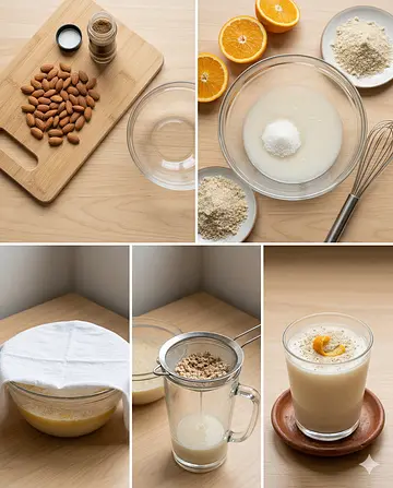 Pulque de almendra - guia visual del proceso