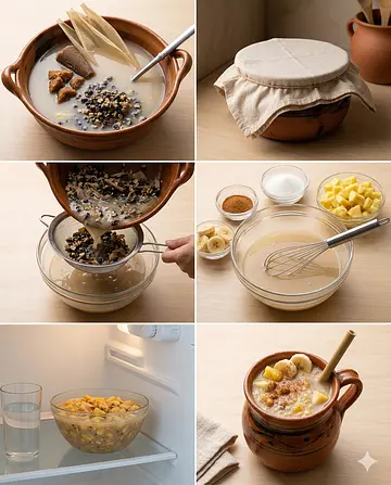 Merengue de pulque de Querétaro - guia visual del proceso