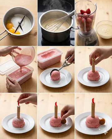 Helado Artesanal Candelero - guia visual del proceso