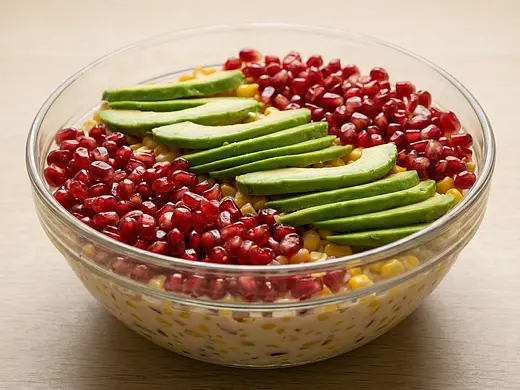 Ensalada tricolor mexicana