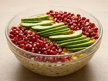 Ensalada tricolor mexicana