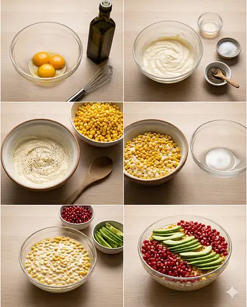 Ensalada tricolor mexicana - guia visual del proceso