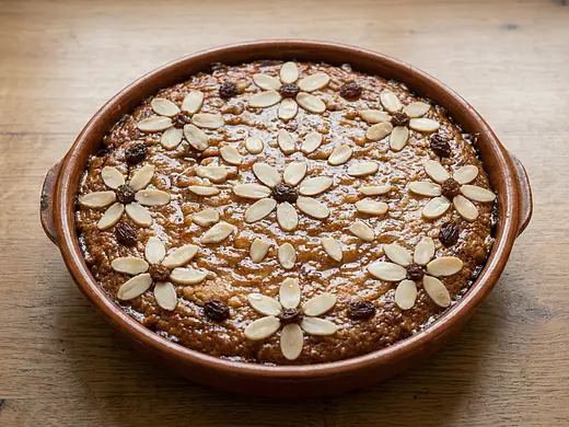 Torta de almendra tradicional