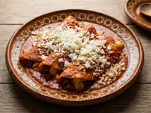 Enchiladas coloradas potosinas