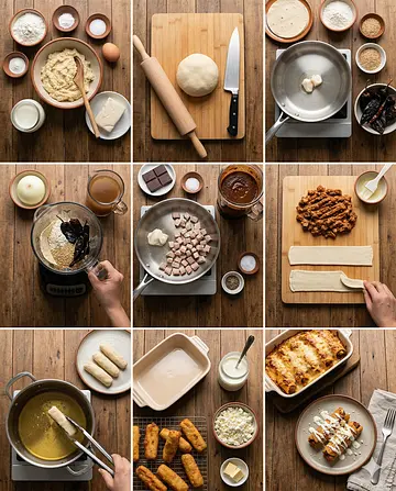 Dedos de charro - guia visual del proceso