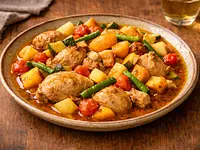 Pollo de Querétaro con frutas