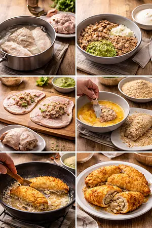 Guajolote relleno - guia visual del proceso