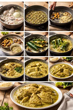 Mole verde tradicional - guia visual del proceso