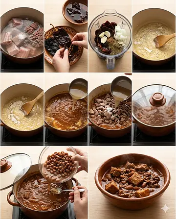 Chile con carne tradicional - guia visual del proceso