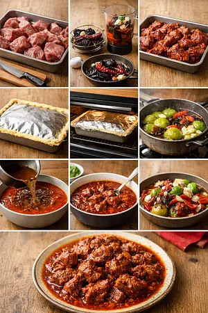 Birria Zacatecana - guia visual del proceso